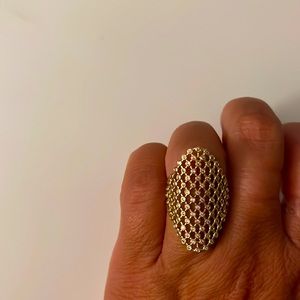 Gold colored ring from express